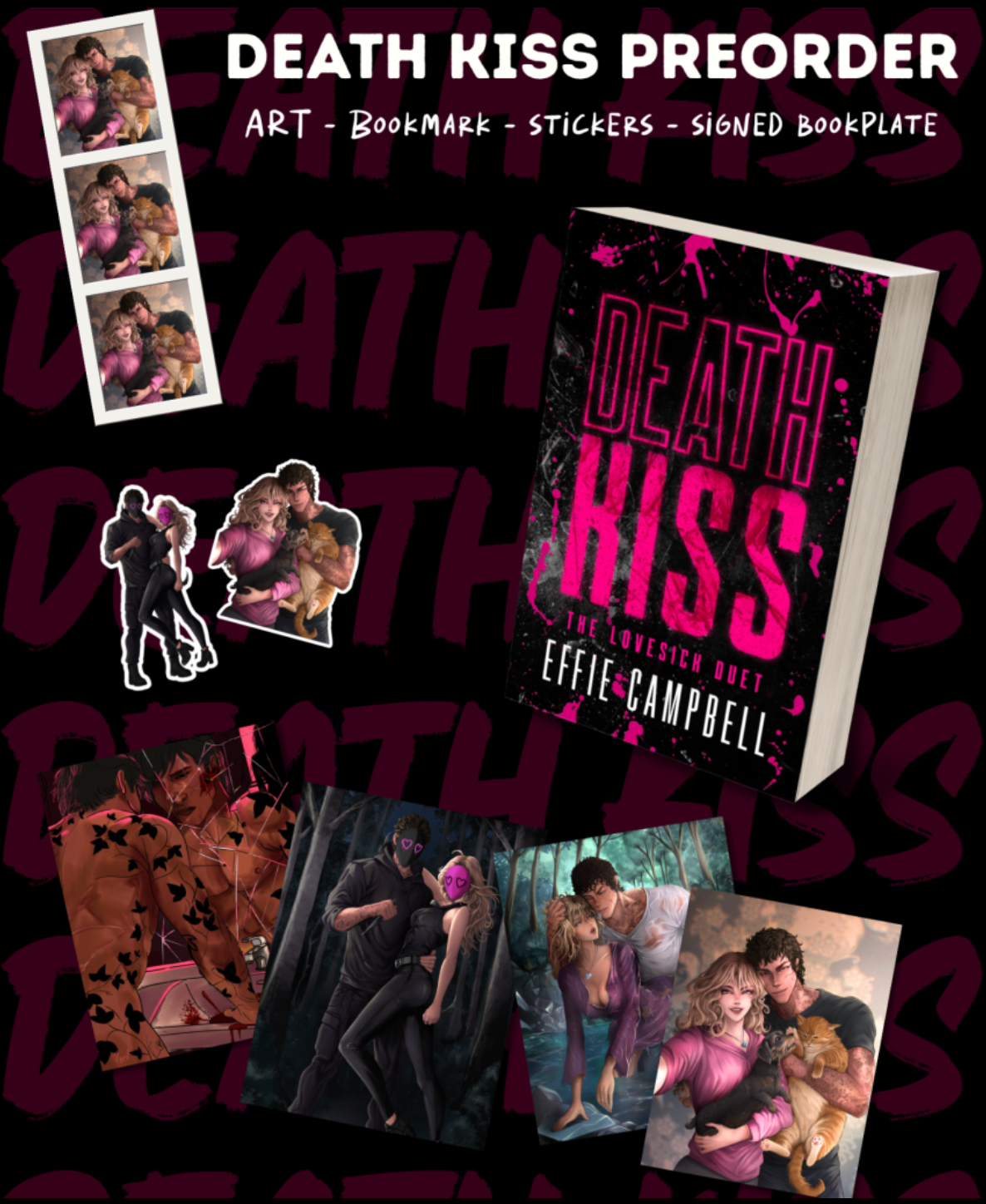 Death Kiss: A dark vengeance romance - The Lovesick Duet (Book 2)